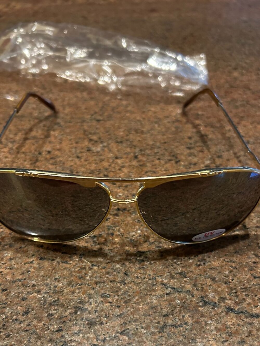 Mirrored Gold Rims Sunglasses - NWOT